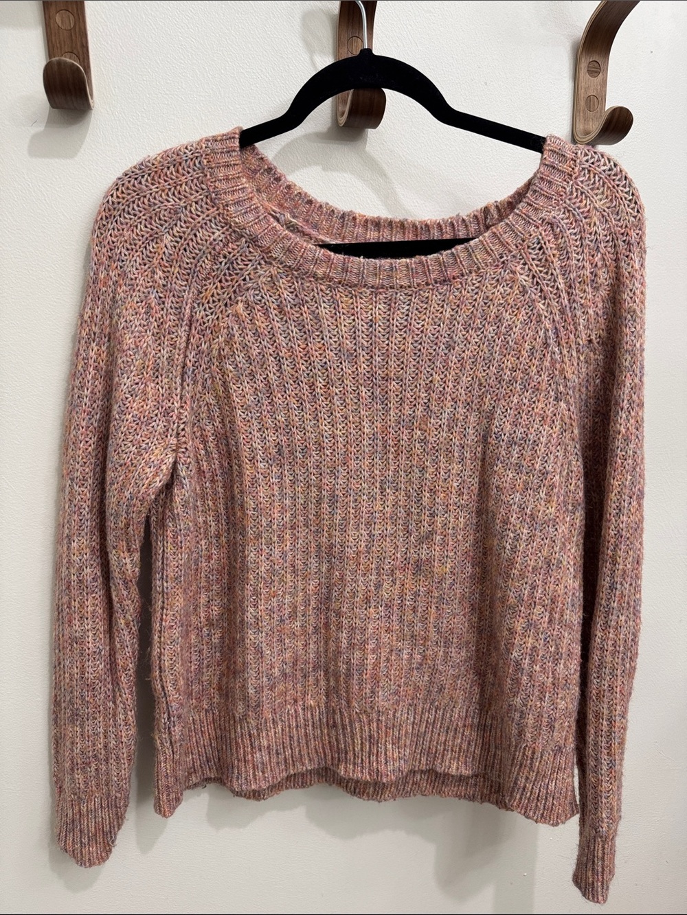 Maurices Multicolor Pink Blend Crewneck Sweater